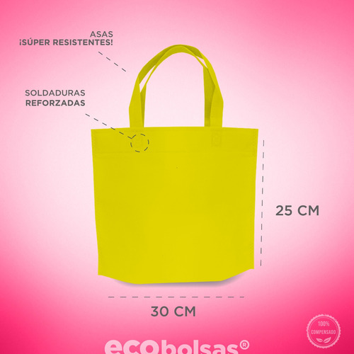 Imagen 1 de 4 de 50 Bolsas Lisas Ecológicas Friselina 25x30x10 Cm