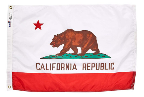 Bandera Del Estado De California Fabricada En Estados Unidos