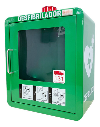 Gabinete Metalico Para Desfibrilador Dea Alarma + Baliza 