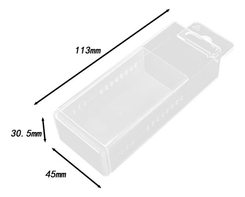Para Caja Almacenamiento Brocas, Caja 7,6 Mm 13 Mm