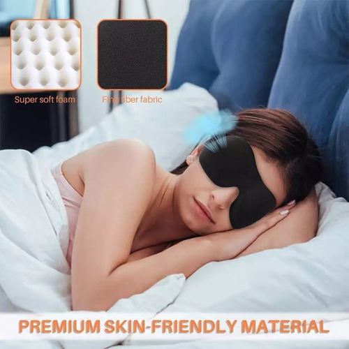 Antifaz Mascara 3d Para Dormir Viajar Relajarse Relax Sueño