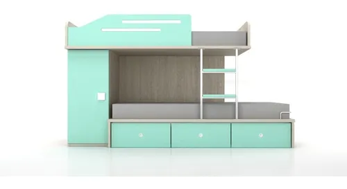 Cama Desplazada Tren S45c Infantil Juvenil La Valenziana