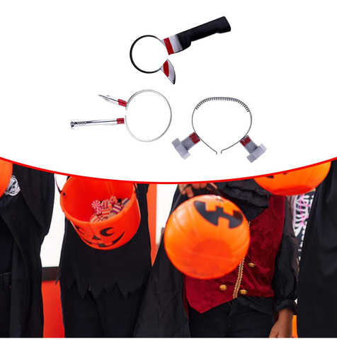 / Diadema De Terror De Halloween, Tornillo De Clavo De