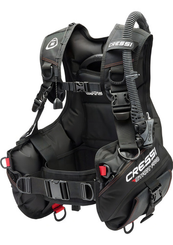Chaleco Bcd Cressi Start Pro 2.0 Negro Para Buceo Talla G