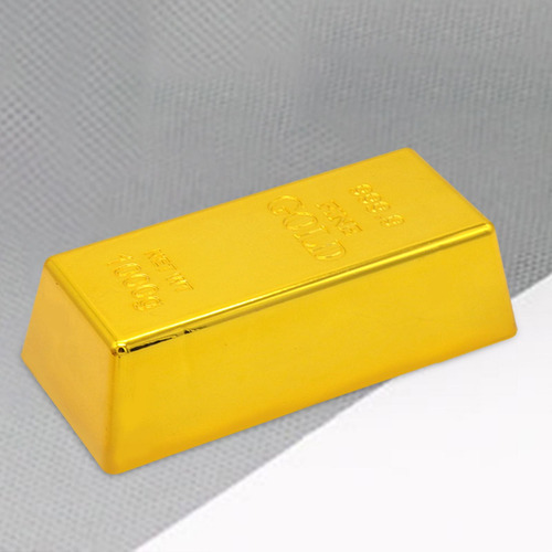 Barra De Ouro Falsa, Tijolo Dourado Falso, Peso De Papel,