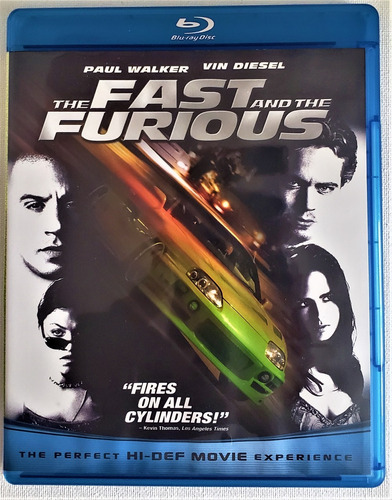 Blu-ray : The Fast And  The Furious - Rápido Y Furioso