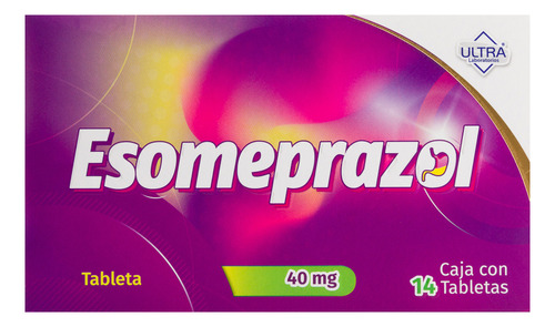 Esomeprazol ULTRA Esomeprazol 40 Mg Caja C/14 Tabletas Ultra - Ultra laboratorios, s.a. de c.v.