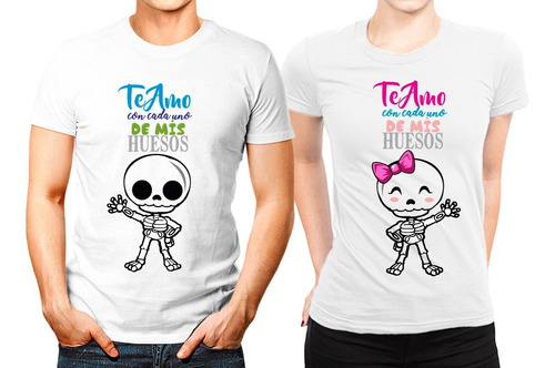 2 Playeras Pareja Amor Set Amigos San Valentin Dúo Noviosm57