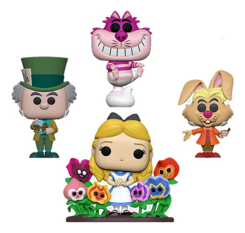 Funko Pop Disney * Alice Cheshire Cat Mad Hatter March Hare