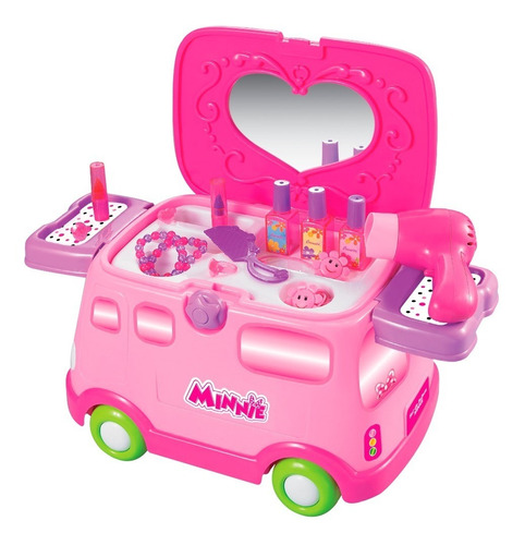 Autito Banquito Set De Belleza Minnie Zippy Toys En Cadia