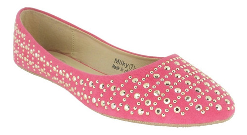 Flats Importados Marilyn Moda Modelo Milky Coral