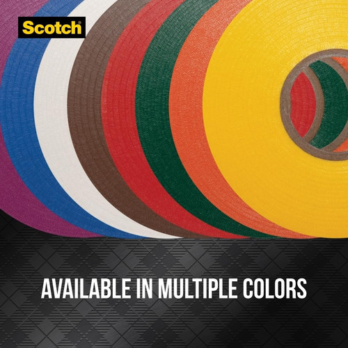 Electrical Tape Scotch Vinyl 35 5 Rolls Multi-color Pack
