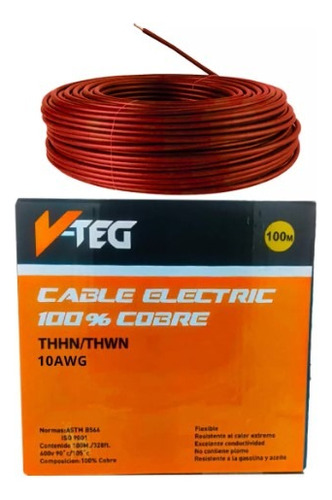 Cable 12 100% Cobre 7 Hilos Awg Thhn 90°c Rollo 100 Mts