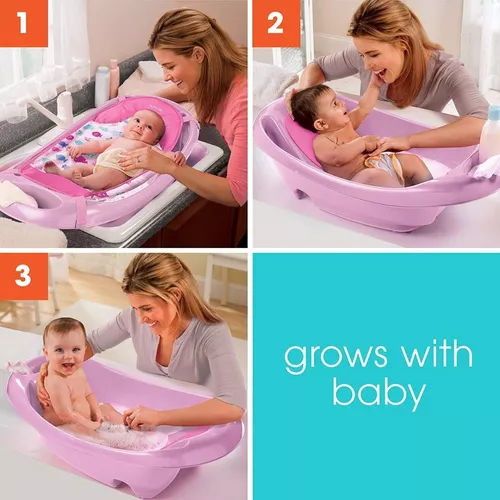 Bañera Tina Para Bebe Con Hamaca Y/o Malla 3 Etapas