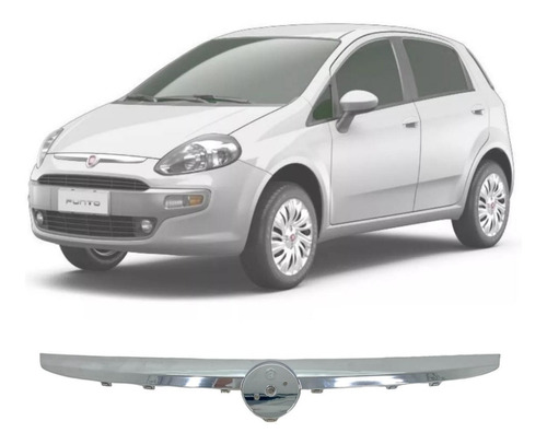 Friso Capo Fiat Punto 2012 2013 2014 S/ Emblema Novo Cromado