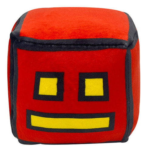 Rojo Geometry Dash Muñeca Peluche Juguete Regalo Para Niños 