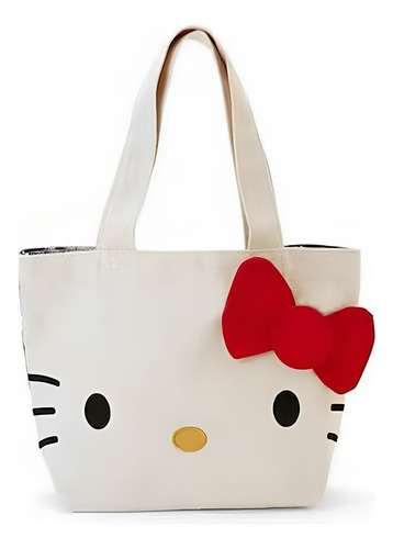 Sanrio-bolso De Lona De Hello Kitty Para Mujer, Bandolera De