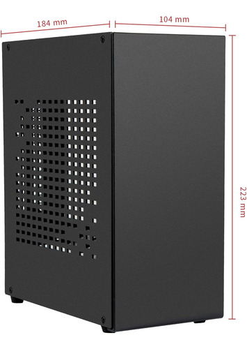 Mini Case De Aluminio Mini Itx Con Pcie Riser, Joyjom Mini P