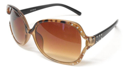 Lentes Casuales Wallis Armazón/micas Café Animal Print Pvc