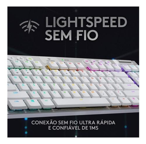 Alambre Táctil Blanco Logitech G915 Tkl Sin Llave A La Veloc