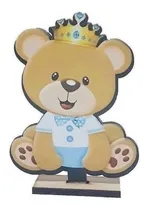 Comprar Centro De Mesa Economico X10u Baby Shower Oso Rey Sentado