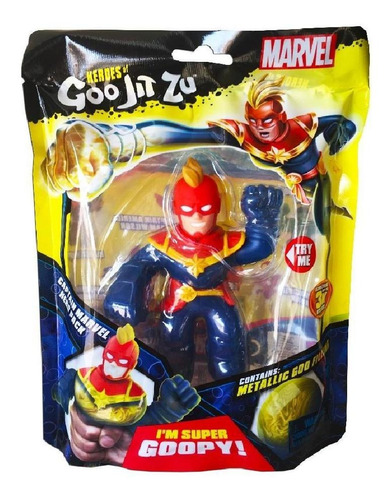 Figura Marvel Heroes Of Goo Jit Zu Capitao Marvel Sunny 2234