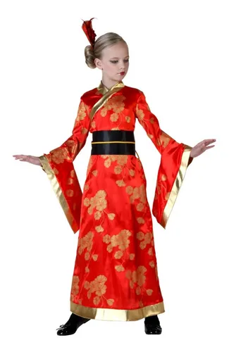 Disfraz De Red Ginger Geisha Mujer Sexy Halloween Japonesas