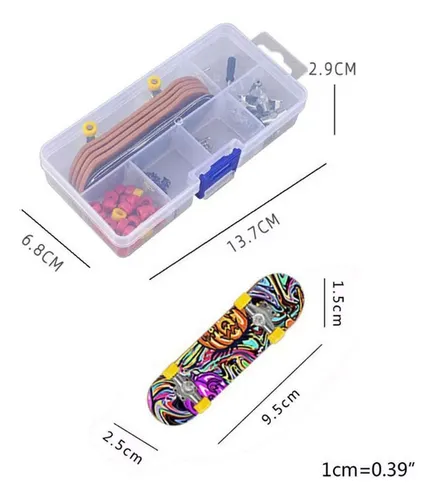 Fingerboard - Skate De Dedo Profissional Rodinhas Rolamento