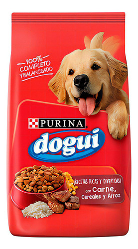 Alimento Dogui Recetas Caseras para perro adulto sabor carne, cereales y arroz en bolsa de 15 kg
