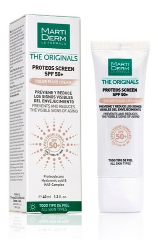 Martiderm Proteos Screen Spf 50+ Crema Con Color - 40 Ml