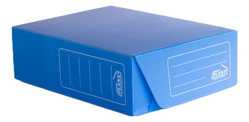 Caja Archivo Plástica Oficio Plana Azul 36x25x12 5 Unidades