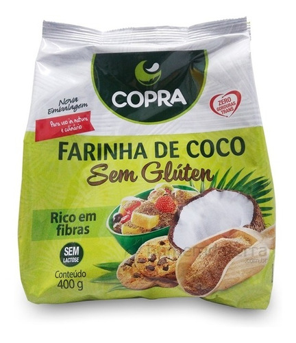 Farinha De Coco 400g Sem Glúten Copra