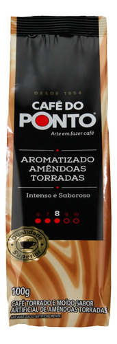 Café Torrado e Moído Amêndoas Torradas Café do Ponto Pacote 100g