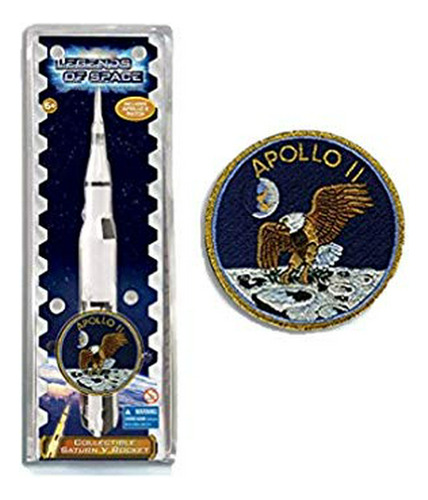 Set Cohete Saturno V Con Parche Apolo Ii