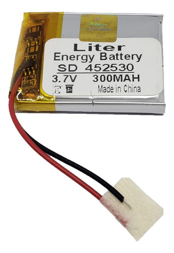 Bateria Litio 3.7v 300mah 452530  