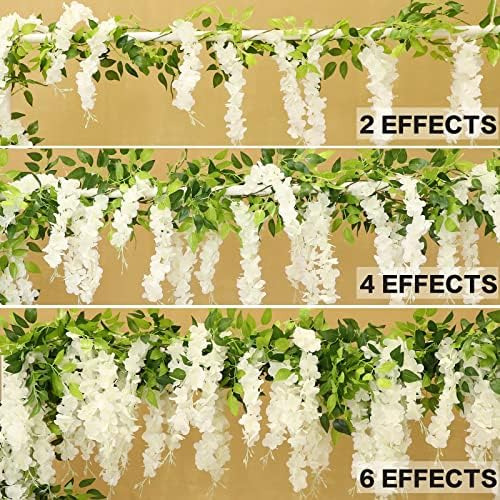 Dallisten Guirnalda De Flores Artificiales De Glicina, Kit D
