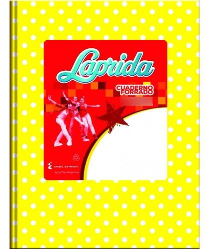 Cuaderno Laprida Lunares 160x210mm 50 Hojas Rayadas Amarillo
