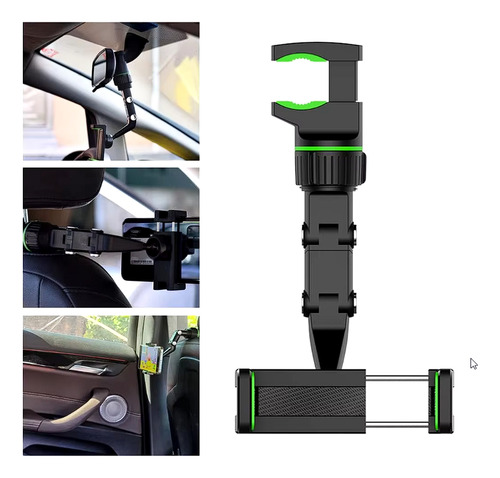 Soporte Universal Para Celular Espejo Retrovisor De Coche