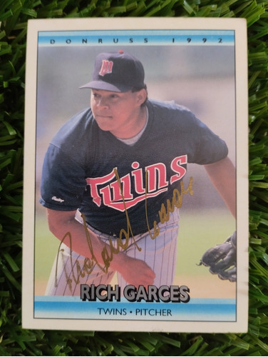 1991 Leaf Richard Garces #516 Autografiada 