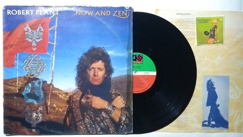 Robert Plant Now And Zen Lp 1988 Con Cancionero De Coleccion