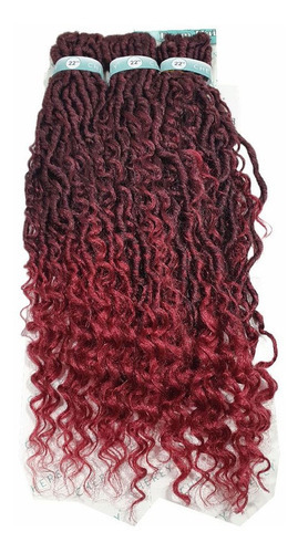 Aplique Cabelo Boho Goddess Loc Cherey Para Crochet Braid Cor #T1B/BUG ID