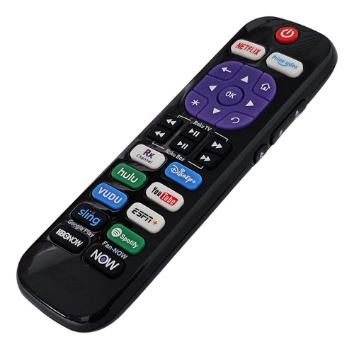 Control Remoto Compatible Con Roku Tv, Express Y Premiere Negro