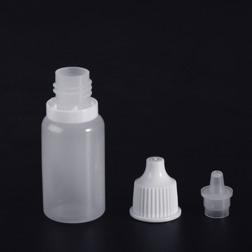 10 Botellas Cuentagotas De Plástico Vacías De 10 Ml Con Form
