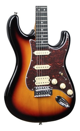 Guitarra Tagima Tw540 Sunburst Escala Escura Regulada Orientação da mão Destro