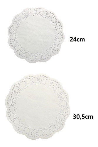 Imagem 3 de 3 de 100 Papel Rendado Doilie 24cm-convites, Lembrancinhas,decor