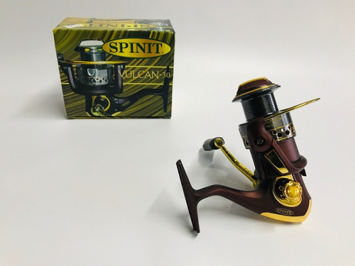 Reel Frontal Spinit Vulcan 30 Pejerrey Lisa 6 Rulemanes Lado De La Manija Derecho/izquierdo Color Bordó