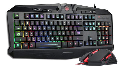 Kit Redragon 4 En 1mouse + Teclado + Audifonos + Mousepad