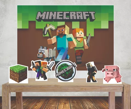 Personagens Minecraft para decoração de festas