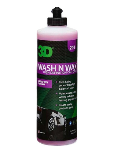 3d Wash N Wax Shampoo Ph Neutro 500cc