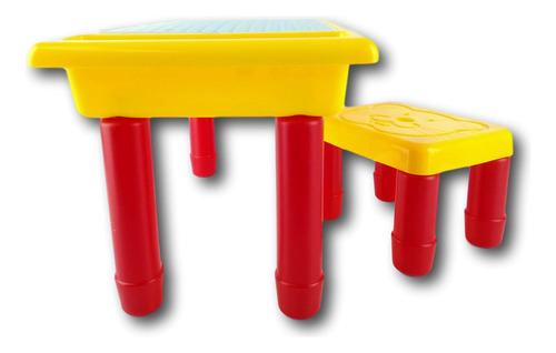 Mesa Y Silla Para Jugar Con Piezas De Armado